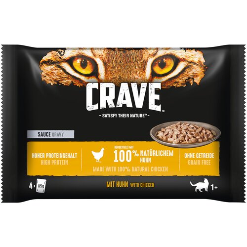 CRAVE Pouch multi pakiranje 4 x 85 g - Pi&amp;scaron;čanec z omako Slike