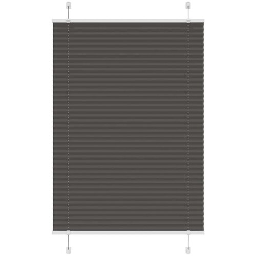 vidaXL Plisirana roleta crna 100x100 cm širina tkanine 99,4 cm Cene