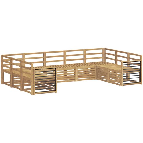  Setovi sofa Čvrsto drvo akacije Smeđa 304 x 187.5 x 73 cm Slike