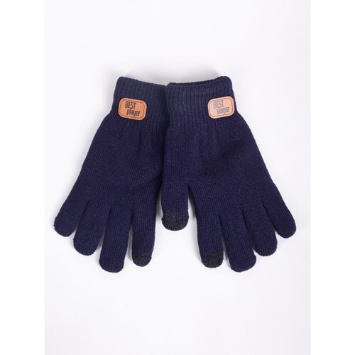 Yoclub Kids's Gloves RED-0211C-AA50-002 Navy Blue Slike