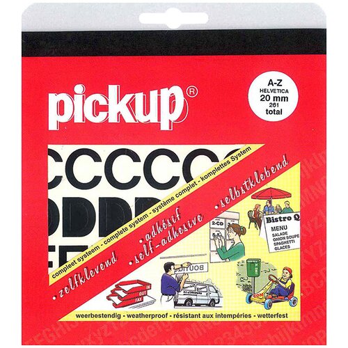  Set nalepk Pickup (261 črk, črne barve, višina: 20 mm) Cene