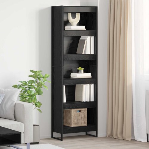 Ormarić za knjige 2 pcs Crni hrast 60 x 30 x 189,5 cm Cene