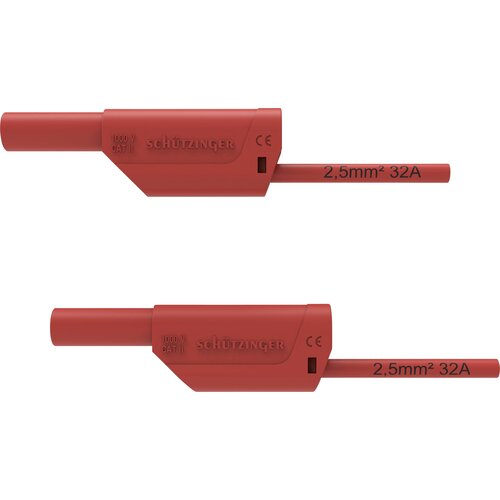Sch&amp;uuml;tzinger VSFK 8500 / 2.5 / 50 / RT varnostni merilni kabel 4 mm mo&amp;scaron;ki konektor 4 mm mo&amp;scaron;ki konektor 50.00 cm rdeča 1 kos, (20423032) Slike