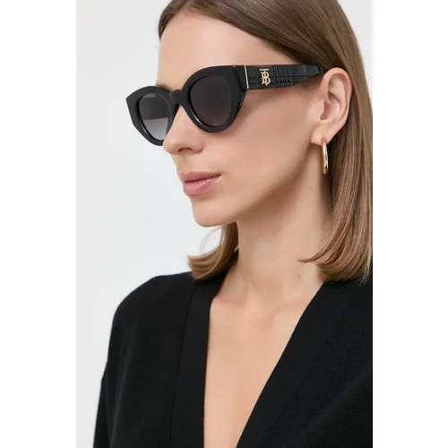 Burberry Sončna očala ženski, črna barva