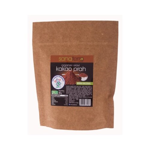 Sanaterra KAKAO PRAH ORGANSKI SIROVI 80G Cene