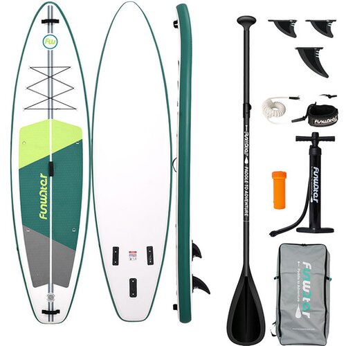 FUNWATER SUP deska za veslanje SUPFW69A 3,35 m (zeleno-bela) Cene