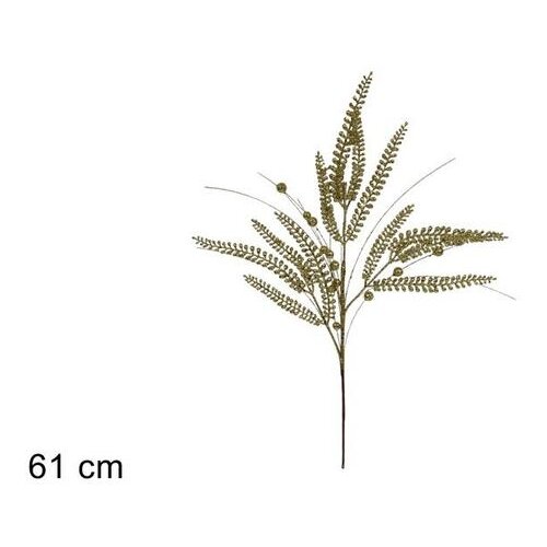  GRANA SA ŠLJOKICAMA I KUGLAMA 61 CM ZLATNA Cene