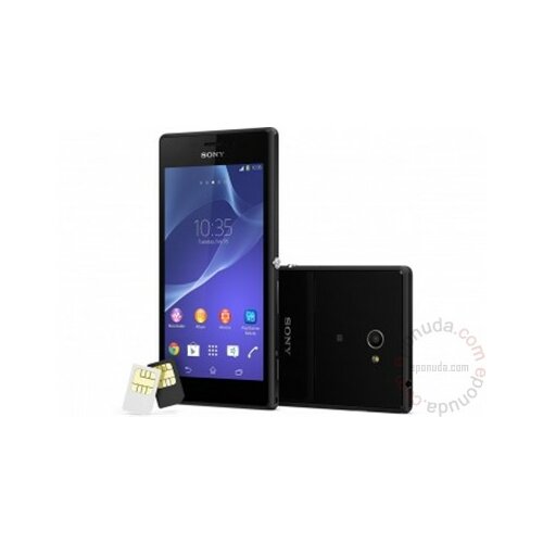 Sony Xperia M2 dual black d2302 mobilni telefon Slike