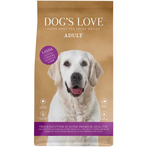 Dog's Love Adult jagnjetina - Varčno pakiranje: 2 x 2 kg