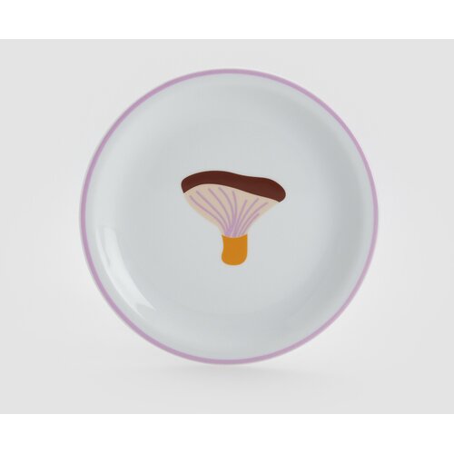 Reserved - Porcelanasti krožnik z vzorcem - Večbarvno Cene