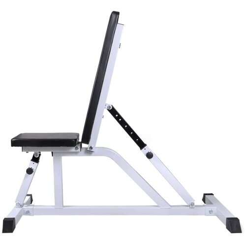 VidaXL Vadbena klop s kompletom uteži in palic 60,5 kg Slike