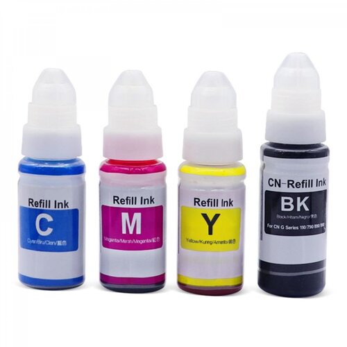 Eco Canon kompatibilna ink črnila GI-490 , G1400 , G2400 , G3400 - komplet 4 kom Cene