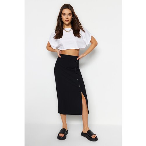 Trendyol Skirt - Black - Midi Slike