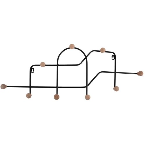 PT LIVING Crna metalna zidna vje&amp;scaron;alica 71 cm Maze &amp;ndash; Slike