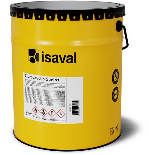 Isaval Hlor-kaučuk boja za podove Siva Saten 0,75l Slike