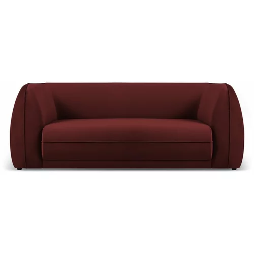 Micadoni Home Crvena baršunasti sofa 190 cm Lando –