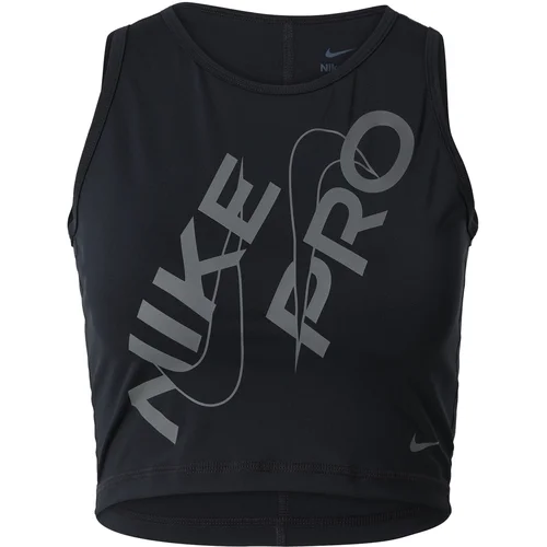 Nike Tank Top Pro Dri-FIT Cropped Black/Iron Grey - XS, (21582173)