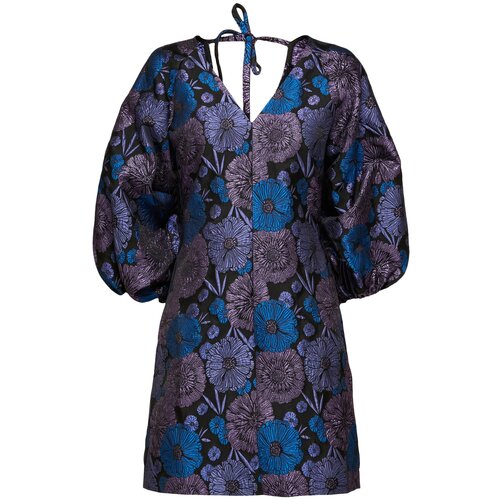 Selected Femme Petite Obleka &amp;#039;Elani&amp;#039; temno modra / sivka / temno liila / črna Slike