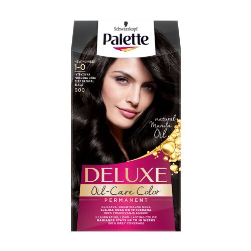 Schwarzkopf Palette Deluxe barva za lase - 1-0 Deep Natural Black Cene