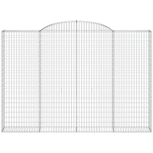  Lučne gabionske ko&amp;scaron;are 3 kom 300x30x200/220cm pocinčano željezo Slike