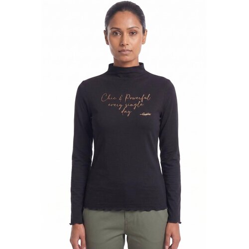 Leone 1947 Majice &amp;amp; Polo majice Woman Long Sleeves Wild Črna Slike