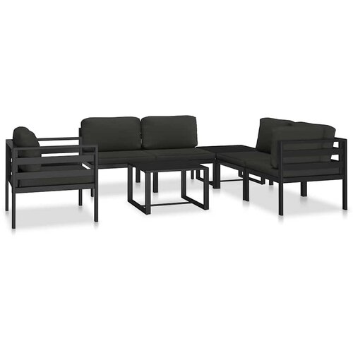 SOFA za jednu osobu s jastucima aluminijska antracit Slike