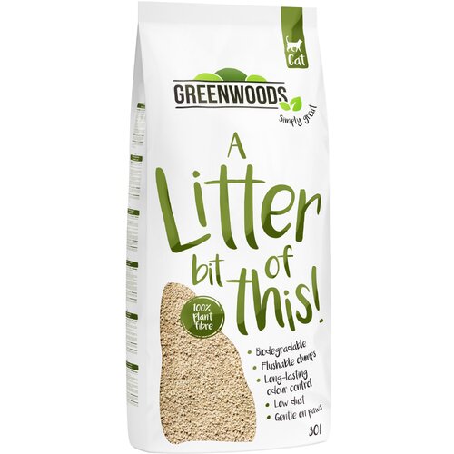 Greenwoods grudajući pijesak od biljnih vlakana - 30 l (oko 12,9 kg) Cijene