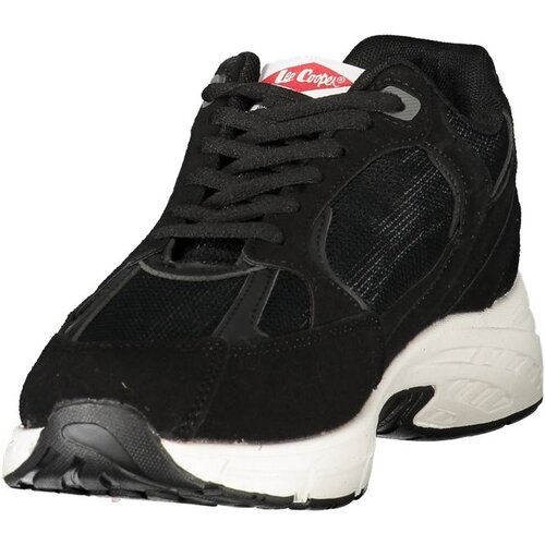 Lee Cooper mu&amp;scaron;ke tenisice LCM628605 s kontrastnim detaljima crne Slike