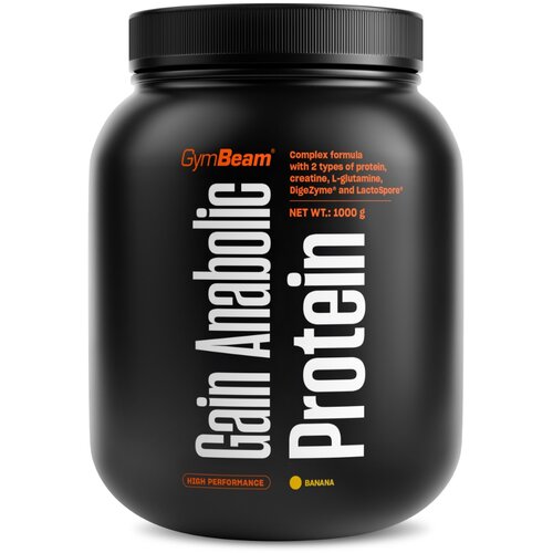 GymBeam Gain Anabolic Protein 1000 g banana Cene