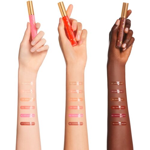 Gucci Beauty Gloss &amp;agrave; L&amp;egrave;vres sijaj za ustnice za večji volumen odtenek 414 Virginia Fuchsia 6.5 ml Slike