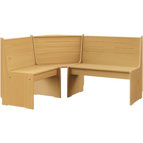 vidaXL Vrtna kotna klop 151 cm trdna borovina medeno rjava Cene