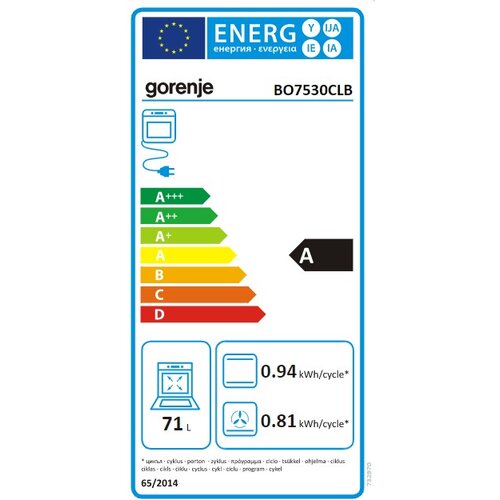 Gorenje BO7530CLB ugradna rerna Slike