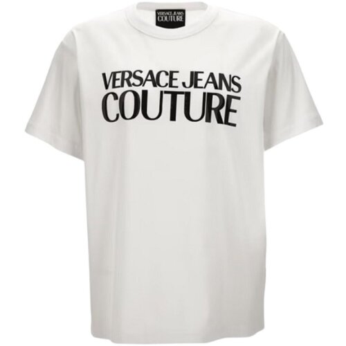 Versace Majice s kratkimi rokavi 78GAHE05 CJ00E Bela Cene