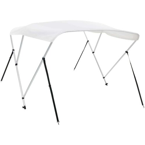 VidaXL tenda bimini s 3 luka bijela 183 x 196 x 137 cm Slike
