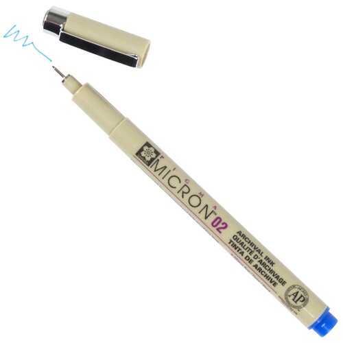 Flomaster za tehničko crtanje SAKURA Pigma Micron BLUE Slike