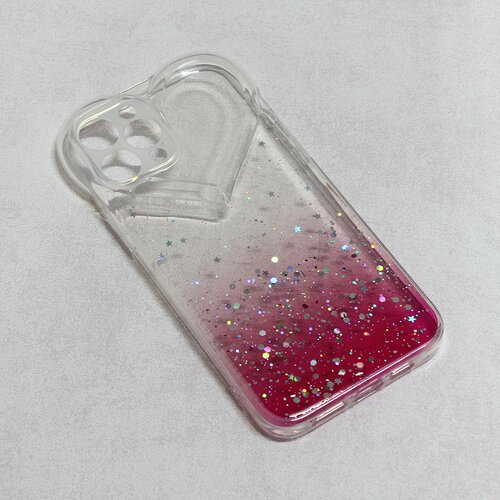maska heart glitter za iphone 12 pro max 6.7 pink Slike