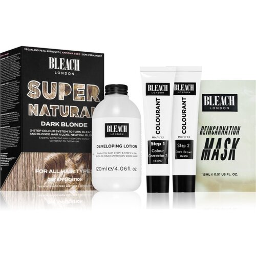 Bleach London Super Natural Dark Blonde polutrajna boja za kosu nijansa Dark Blonde 1 kom Cijene