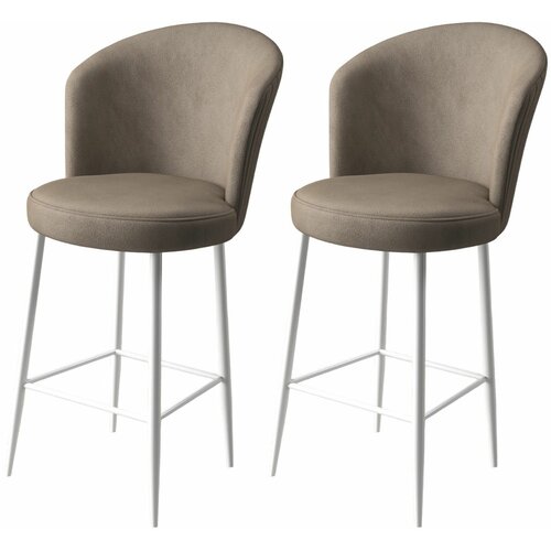 HANAH HOME fora - cappuccino, white cappuccinowhite bar stool set (2 pieces) Slike