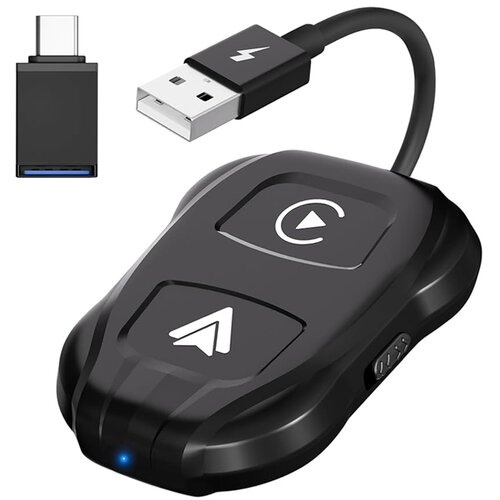  TechAdro Carplay Wireless Adapter za auto Andorid 2 u 1 USB, Type C crni Cene
