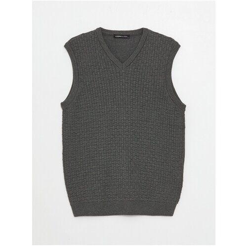 LC Waikiki Standard Fit V-Neck Men's Knitwear Sweater. Slike
