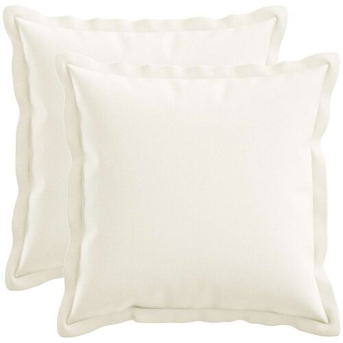  Presvlaka za jastuk 2 pcs HOUTEN Bijela 40 x 40 cm Umjetni lan Slike