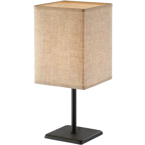 Fischer & Honsel Črna/bež namizna svetilka s tekstilnim senčilom (višina 30 cm) Lela – Cene