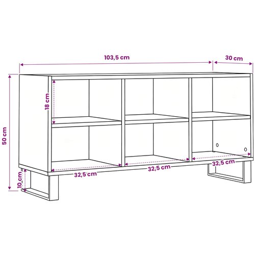  ormar 103,5 x 30 x 50 cm Staro drvo Konstruirano drvo Slike