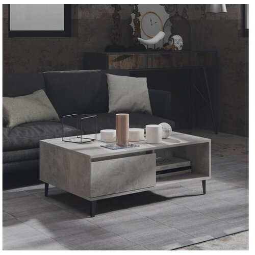  Stolić za kavu siva boja betona 90 x 60 x 35 cm od iverice Cijene