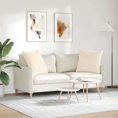 VidaXL jastučići za sofu 2 pcs bež 60 x 60 cm tkanina Slike