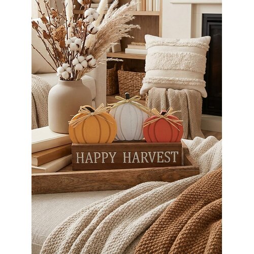 Sinsay Samostojeća dekoracija s motivom bundeve i natpisom &amp;bdquo;Happy Harvest&amp;ldquo; Slike