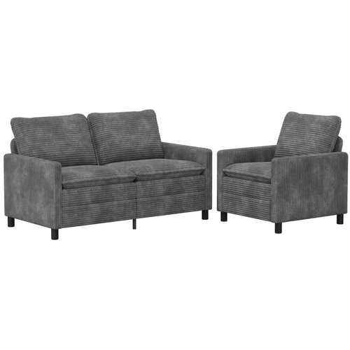  Set sofe 2 pcs Svjetlosiva Poliester Cene