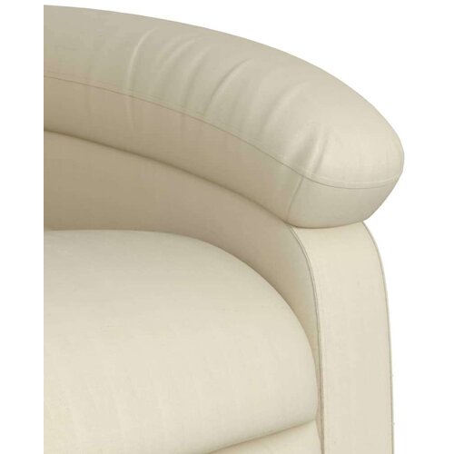 vidaXL Električni naslonjač od umjetne kože krem Cijene