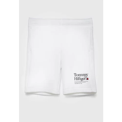 Tommy Hilfiger Otroške kratke hlače bela barva