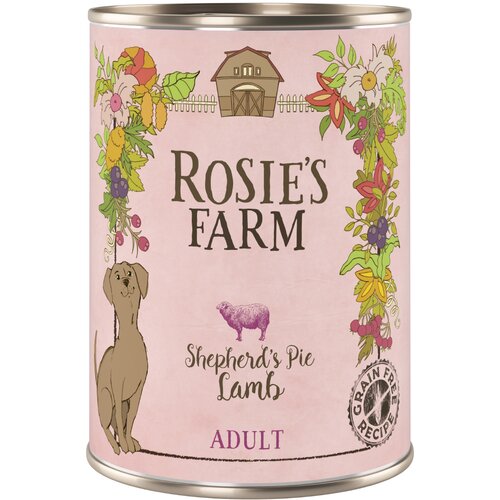  Varčno pakiranje Rosie's Farm Adult 24 x 400 g - Jagnjetina Cijene